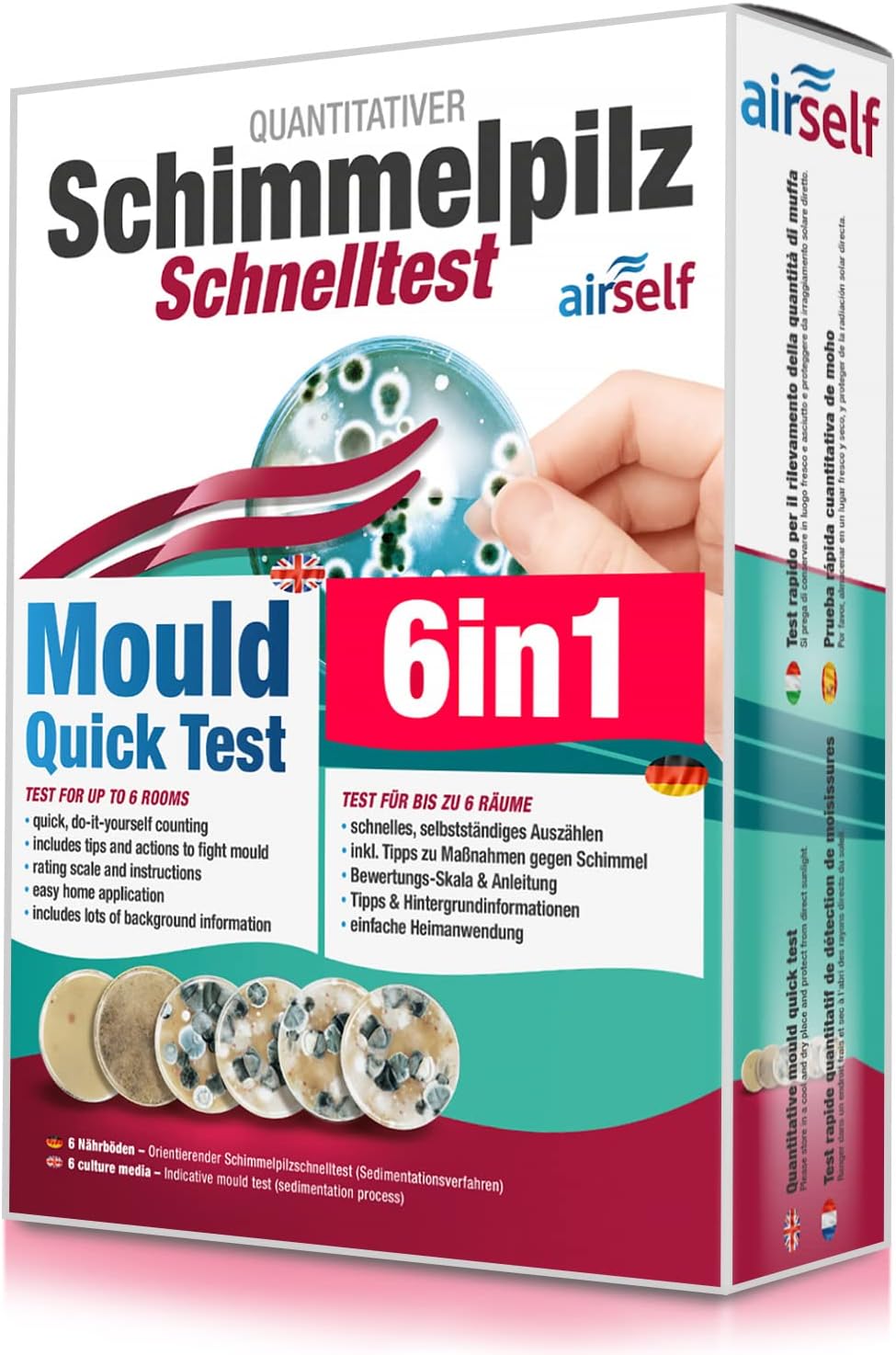 Schimmel Schnelltest für 6 Räume  Schimmel Schnelltest für 6 Räume